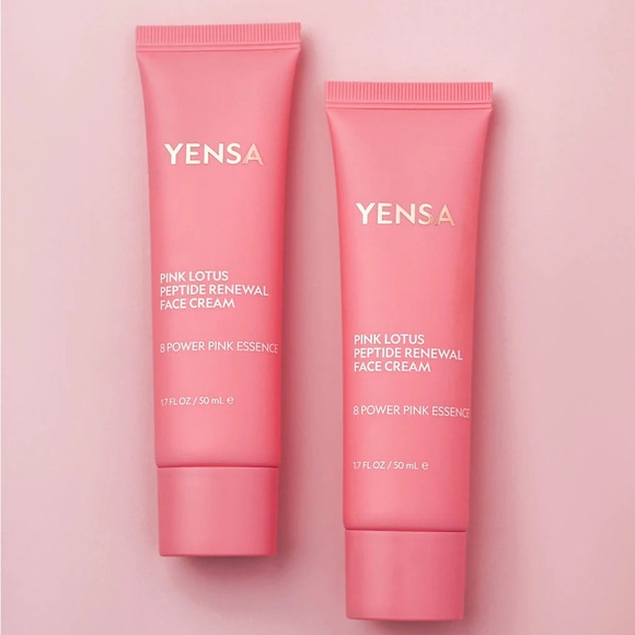 *NIB* YENSA Pink Lotus Peptide Renewal Face Cream, 1.7 fl oz - Picture 3 of 11